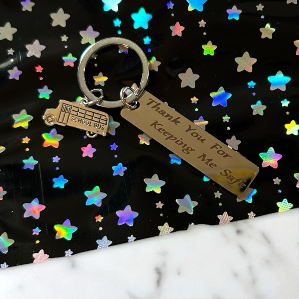 Bus Driver Keychain – “Thank You For Keeping Me Safe” – Appreciation Gift